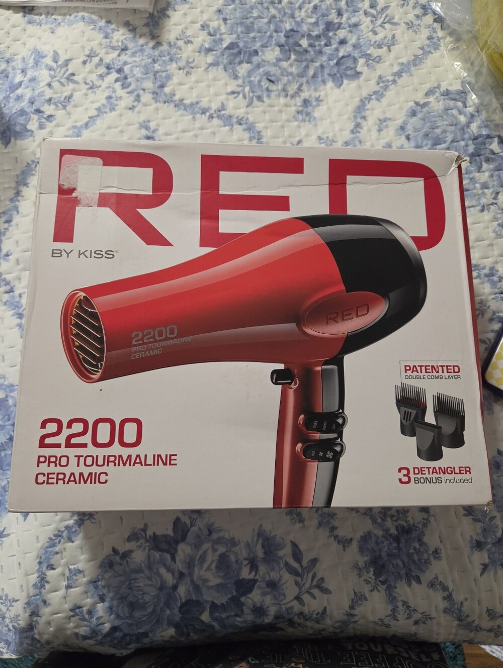 Kiss Red 2200W Pro Tourmaline Ceramic Hair Dryer